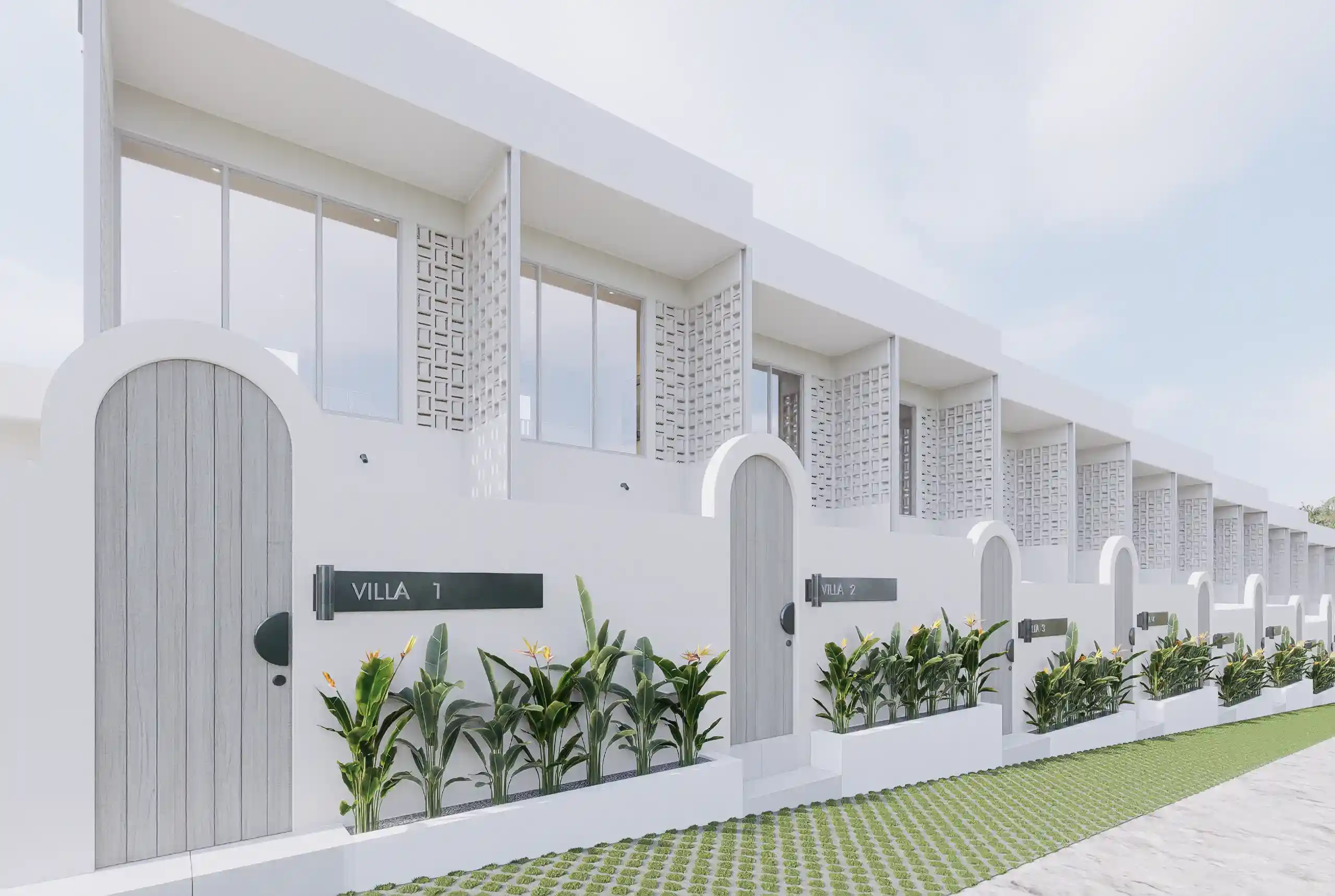 The Aether Lofts in Tumbak Bayuh Bali surrounded by tropical greenery