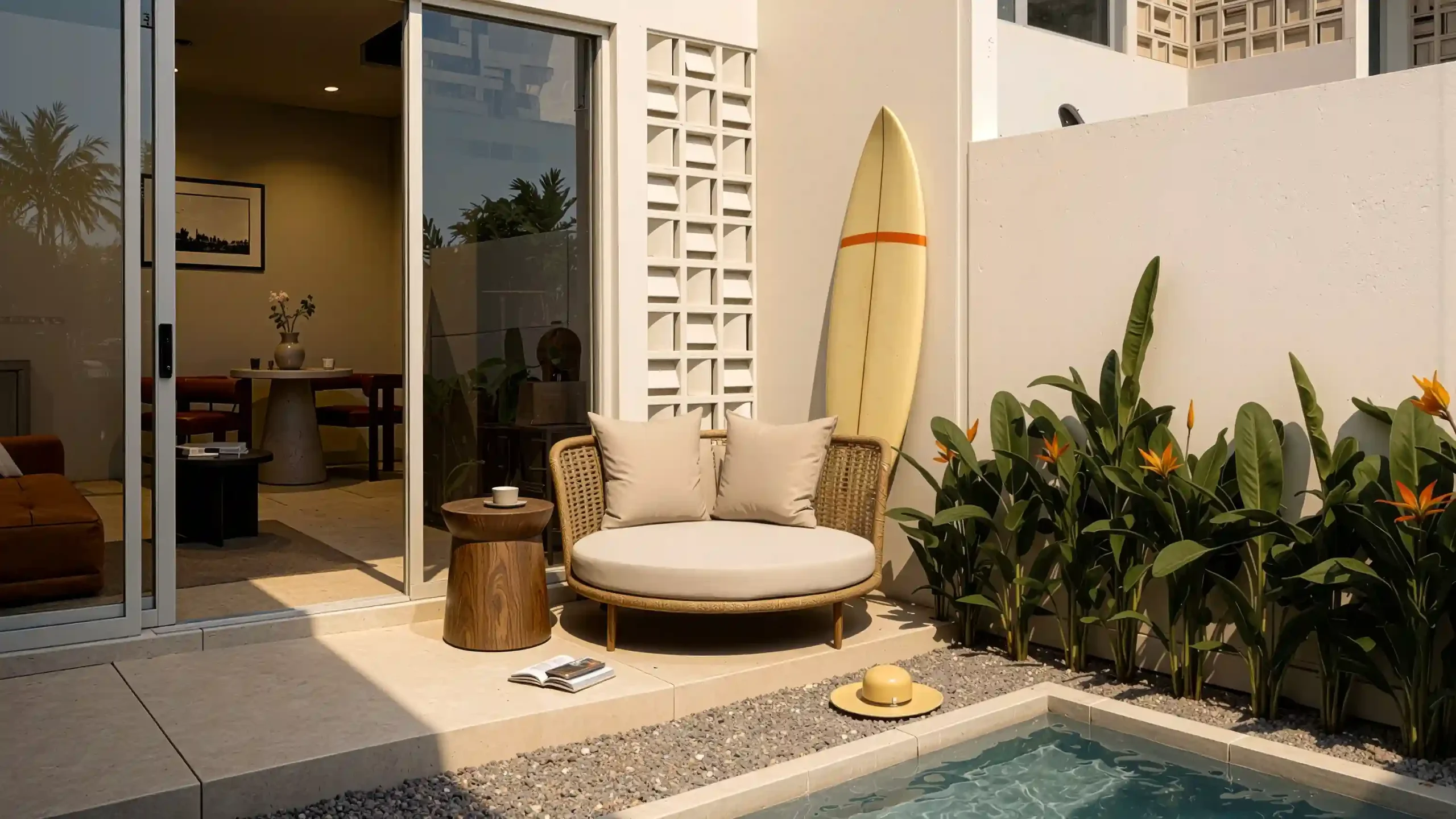 Aether Loft villa interior living space